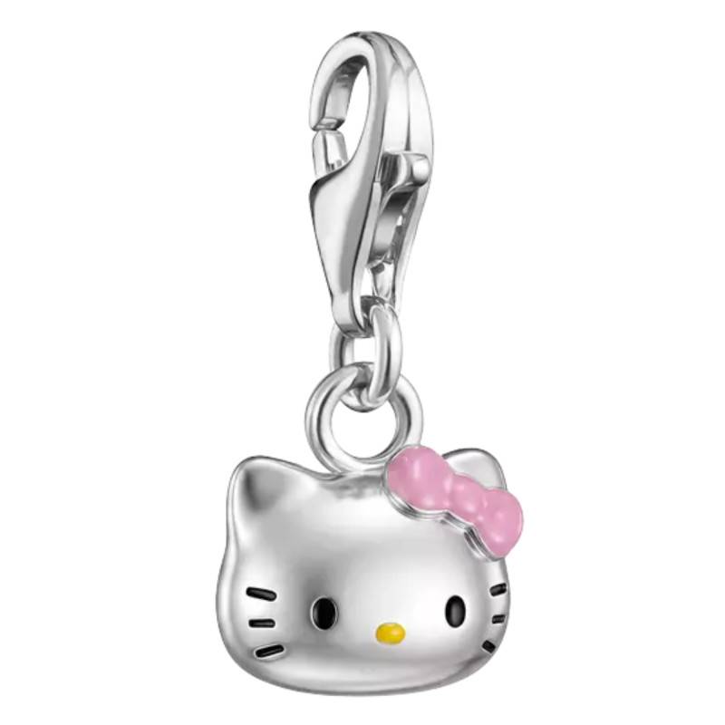 Silver-Plated Pink Bow Hello Kitty Charm Pendant with Enamel - 2251-M06-9 - Thomas Sabo
