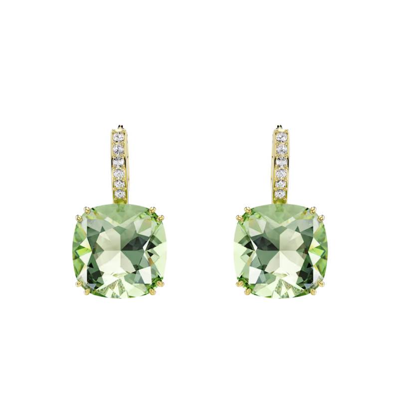 Boucles d'Oreilles Pendantes Millenia en Métal Doré & Cristaux Verts - 5764822 - Swarovski