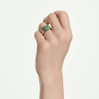 Bague Cocktail Sublima Octogonale Verte en Métal Doré & Oxydes de Zirconium - 5759920 - Swarovski