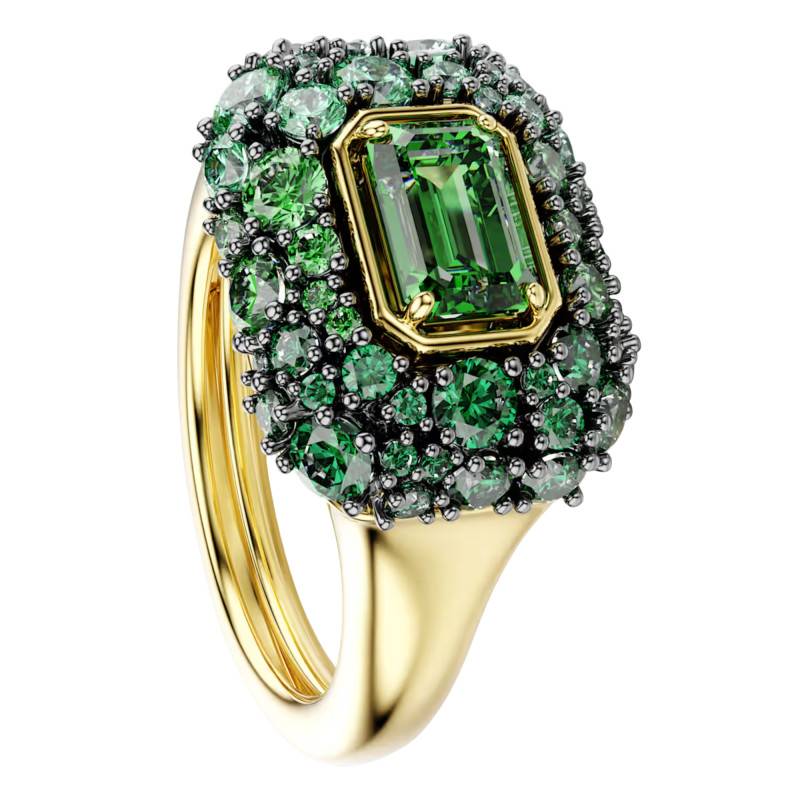 Sublima Octagonal Green Gold-Tone Metal & Cubic Zirconia Cocktail Ring - 5759920 - Swarovski