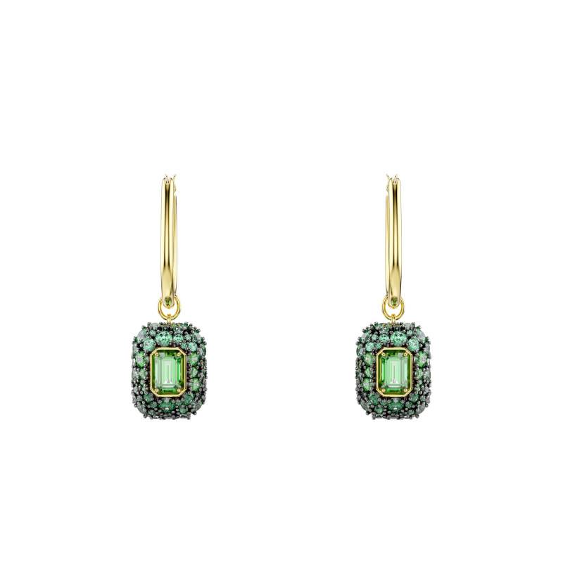 Sublima Green Gold-Tone Metal & Cubic Zirconia Drop Earrings - 5752890 - Swarovski
