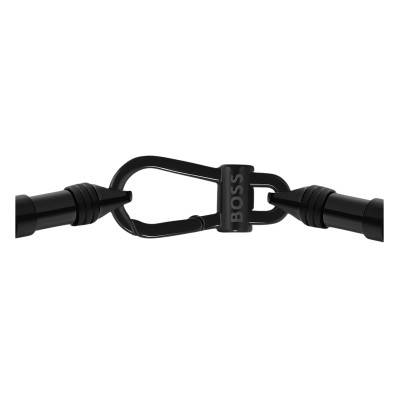 Liam Black Steel Bracelet, 18 cm Adjustable - 1580879 - Boss