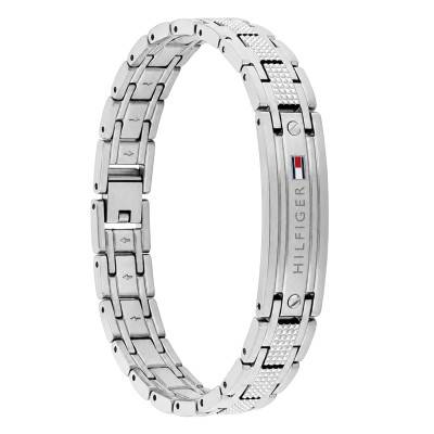 Gray Steel Oxford Bracelet, Length 19 cm - 2790731 - Tommy Hilfiger