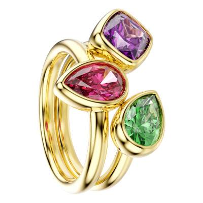 Bagues Cocktail Imber en Métal Doré & Oxydes de Zirconium Multicolores - 5753276 - Swarovski