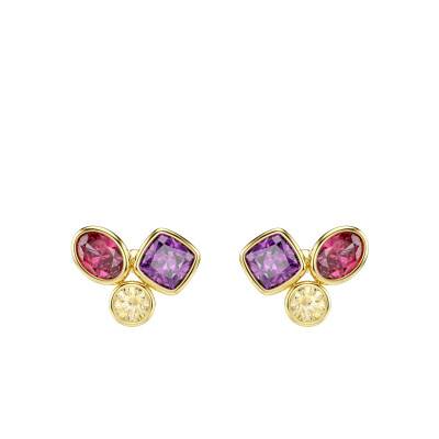 Gold-Tone Metal & Multicolor Cubic Zirconia Imber Stud Earrings - 5760019 - Swarovski