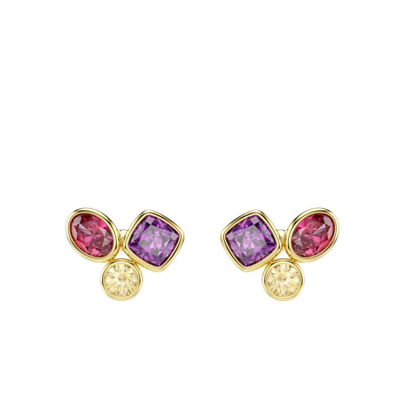 Boucles d'Oreilles Clous Imber en Métal Doré & Oxydes de Zirconium Multicolores - 5760019 - Swarovski