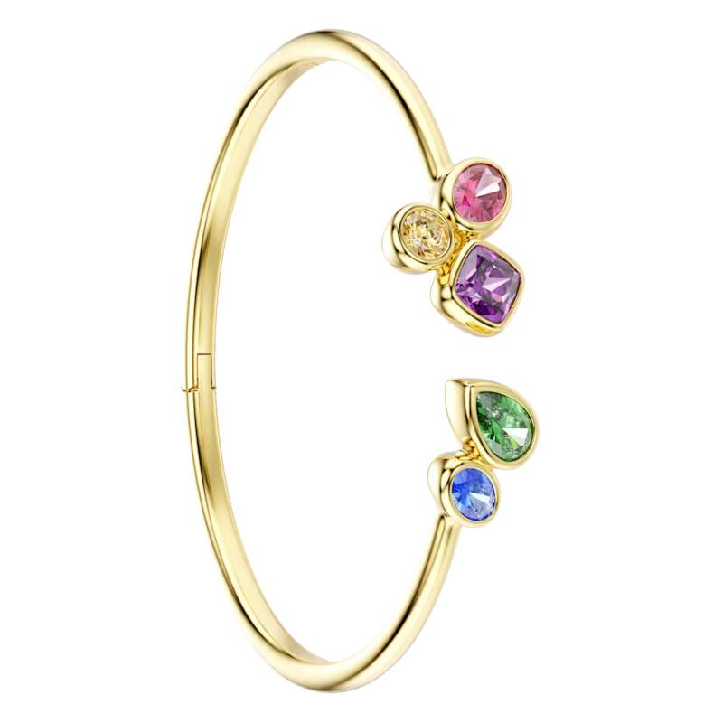 Bracelet Jonc Ouvert Imber en Métal Doré & Oxydes de Zirconium Multicolores, Longueurs de 16 cm, 17 cm ou 18 cm - 5753259 - Swarovski