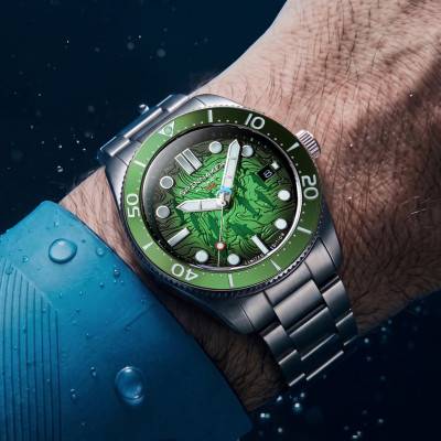 Spinnaker Stainless Steel Automatic Croft Mid-Size Dolphin Project Limited Edition Watch SP-5177-22 - Spinnaker