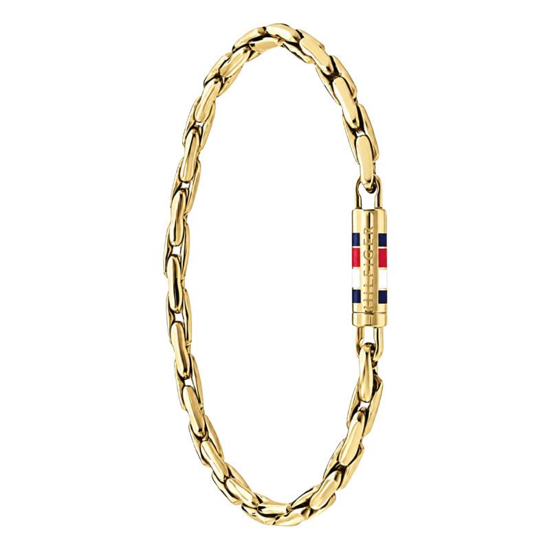 Bracelet Men's Chains en Acier Doré, Longueur de 17 cm - 2790748S - Tommy Hilfiger