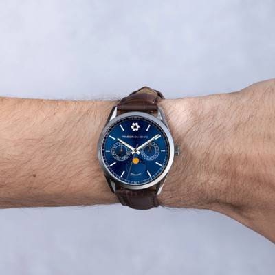 MTOmicron MoonPhase Blue Watch - Maison du Temps