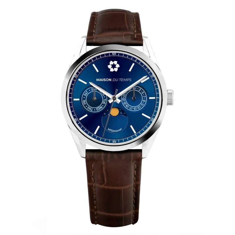 Montre MTOmicron MoonPhase Bleu - Maison du Temps