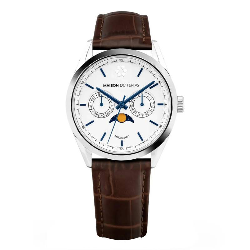 Montre MTOmicron MoonPhase Blanc - Maison du Temps