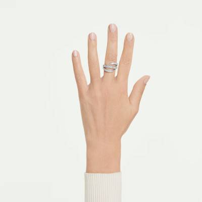 Bague Vienna Cygne en Métal Rhodié & Cristaux Blancs - 5762204 - Swarovski