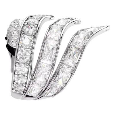 Bague Cocktail Vienna Cygne en Métal Rhodié & Cristaux Blancs - 5762206 - Swarovski