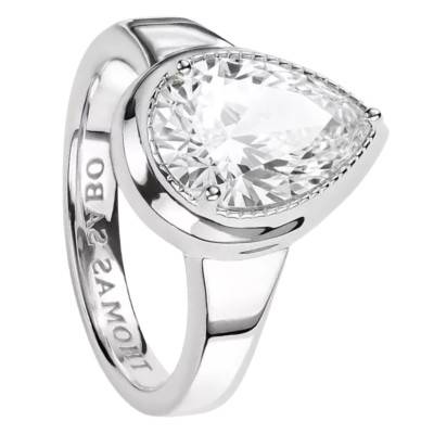 Bague Elyndra Poire en Argent 925 & Oxyde de Zirconium - TR2522-051-14 - Thomas Sabo