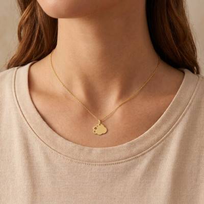 Yellow Gold Cloud and Stars Medal - Lucas Lucor