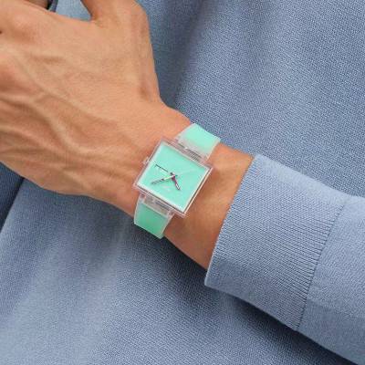 Montre What If...See Thru Mint ? SO38K702 - Swatch