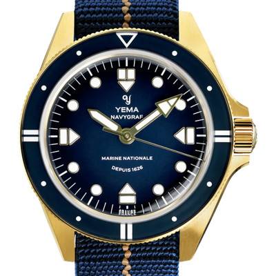 Montre Navygraf Marine Nationale Edition 400ᵉ Anniversaire YMHF1591MN-GG - Yema