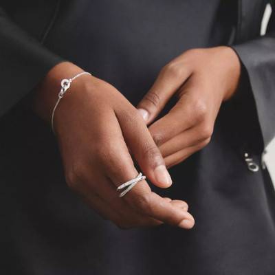 Double Together 925 Silver & Cubic Zirconia Ring - TR2548-051-14 - Thomas Sabo