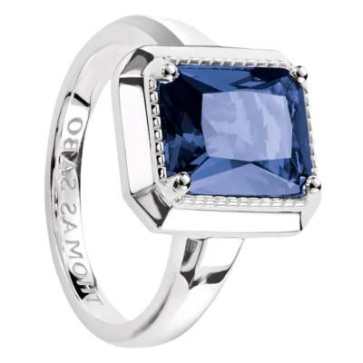 925 Silver & Blue Crystal Elyndra Ring - TR2528-699-1 - Thomas Sabo