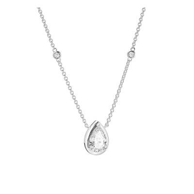 925 Silver & Cubic Zirconia Elyndra Drop Necklace, 45 cm to 50 cm Length - KE2331-051-14 - Thomas Sabo