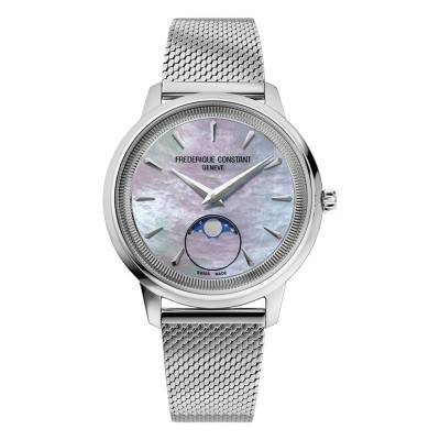 Montre Classicss Moneta Moonphase 34 mm FC-206MPLB2S6 - Frédérique Constant