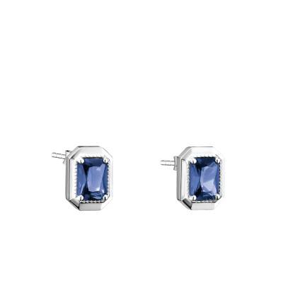 Boucles d'Oreilles Elyndra en Argent 925 & Cristal Bleu - H2353-699-1 - Thomas Sabo