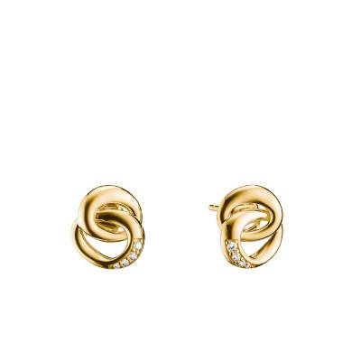 Boucles d'Oreilles Together en Métal Doré & Oxydes de Zirconium - H2352-M01-14 - Thomas Sabo