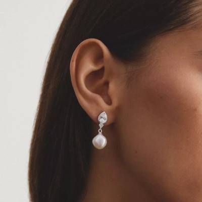 Boucles d'Oreilles Elyndra en Argent 925, Perles & Oxydes de Zirconium - H2349-167-14 - Thomas Sabo