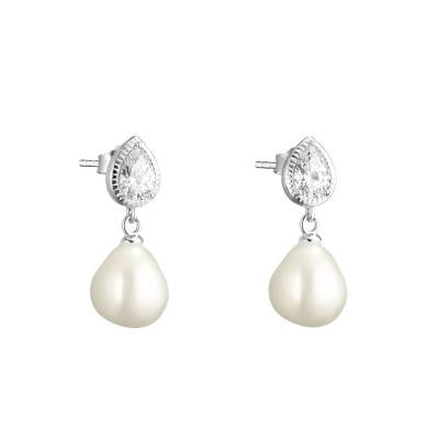 Boucles d'Oreilles Elyndra en Argent 925, Perles & Oxydes de Zirconium - H2349-167-14 - Thomas Sabo