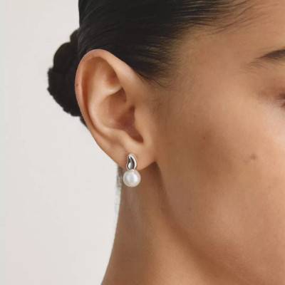 Boucles d'Oreilles Bold Elegance en Argent 925 & Perles - H2320-082-14 - Thomas Sabo