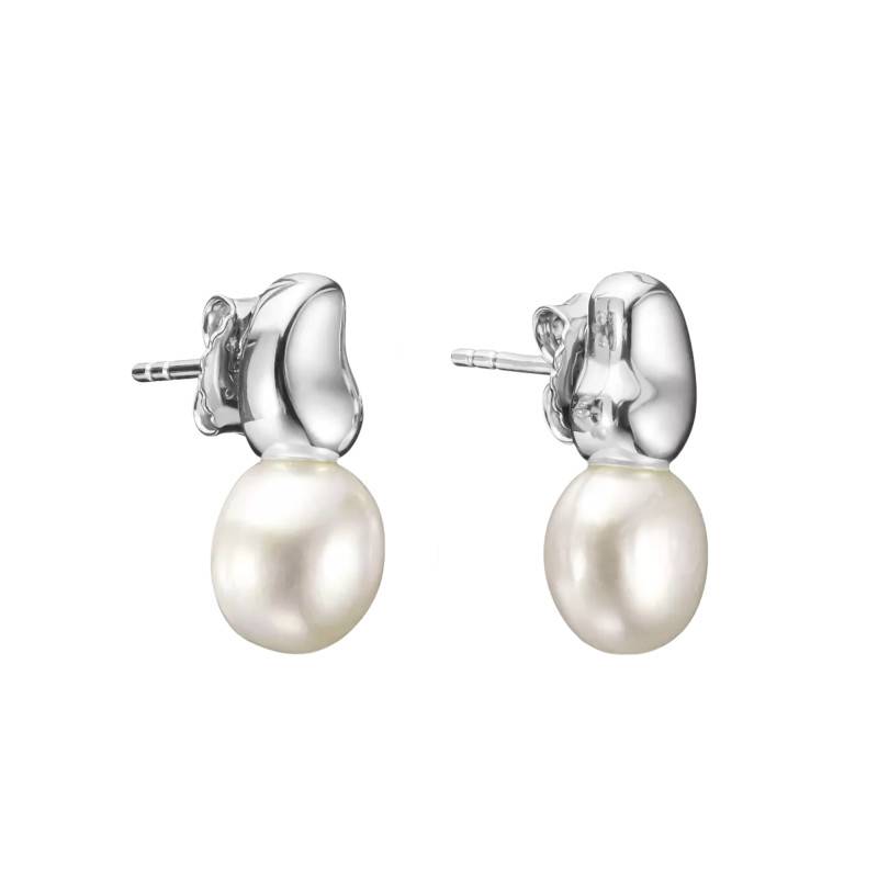 925 Silver & Pearl Bold Elegance Stud Earrings - H2320-082-14 - Thomas Sabo
