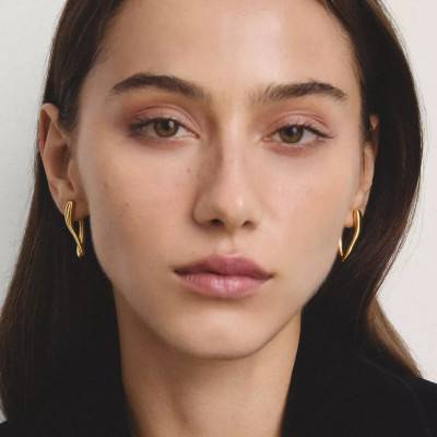 Gold-Plated Metal Classics Hoop Earrings - CR770-M01-39 - Thomas Sabo