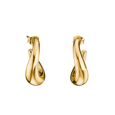Gold-Plated Metal Classics Twisted Hoop Earrings - CR768-M01-39 - Thomas Sabo