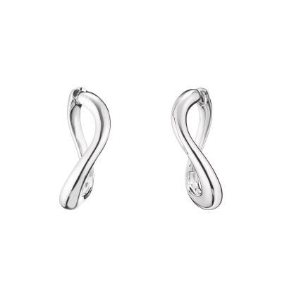 Boucles d'Oreilles Créoles Ondulées Fluid Elegance en Argent 925 - CR764-001-21 - Thomas Sabo