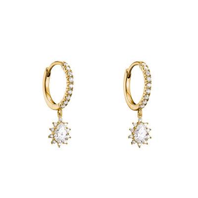 Boucles d'Oreilles Créoles Classics Gouttes en Métal Doré & Oxydes de Zirconium - CR748-M01-14 - Thomas Sabo