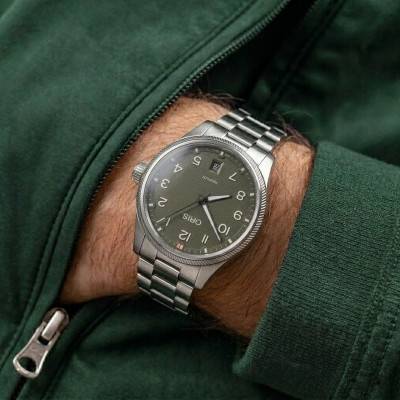 Montre ProPilot Date Kaki 01 733 7805 4167-07 8 20 04LC - Oris