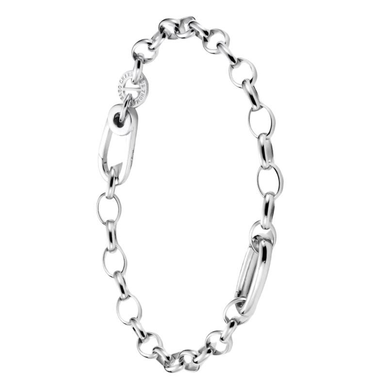 Silver-Plated Charm Club Connect Bracelet, Length 17 or 19 cm - C1202-M02-21 - Thomas Sabo