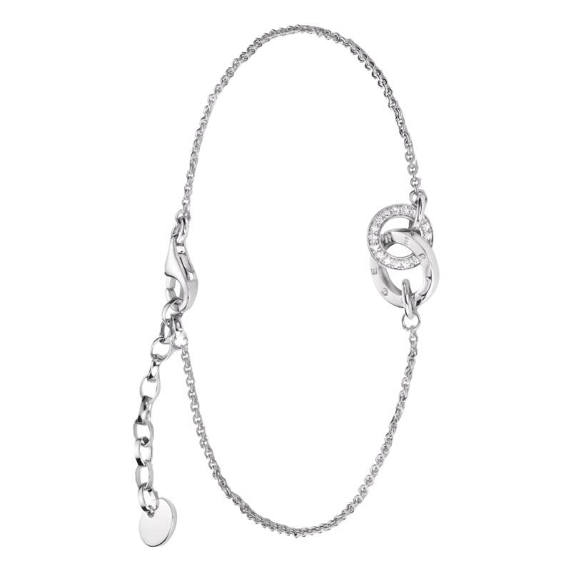 Together 925/1000 Silver & Zirconia Bracelet, Length 16 cm to 19 cm - A2239-051-14-L19V - Thomas Sabo