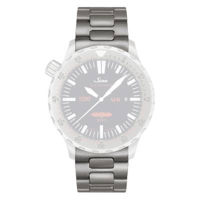Bracelet de montre massif en acier inoxydable microbillé avec technologie TEGIMENT pour UX GSG 9 - Sinn