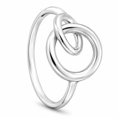 Bague Anneaux Entrelacés en Argent 925 - Artemis