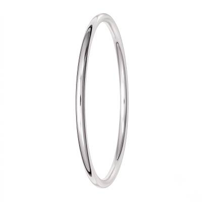 Bracelet Jonc en Argent 925, Diamètre de 60 mm à 65 mm, Largeur 4 mm - Artemis