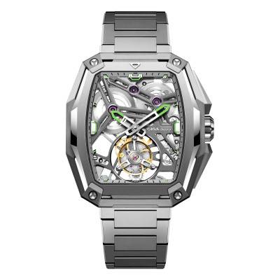 Montre Hunter Tourbillon Silver Z037-TT01-1G6B - Ciga Design