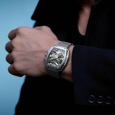 Silver Hunter Tourbillon Watch Z037-TT01-1G6B - Ciga Design