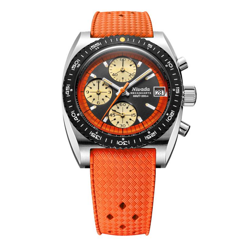 Montre Autochron Mecaquartz Orange 77004Q - Nivada Grenchen