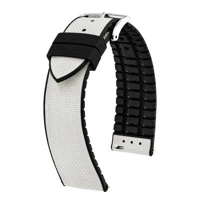 Bracelet de montre Arne Gris 0925090X30 en 18 mm, 20 mm ou 22 mm - Hirsch