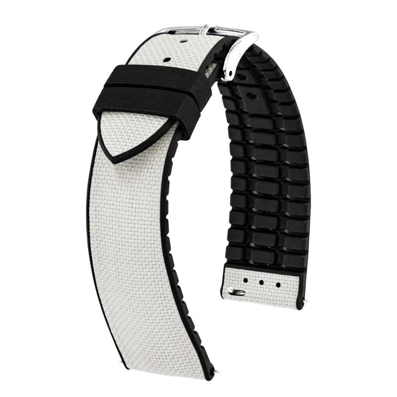 Bracelet de montre Arne Gris 0925090X30 en 18 mm, 20 mm ou 22 mm - Hirsch