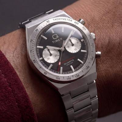 Montre Q Timex Continental Chronograph 36mm TW2Y93200 - Timex