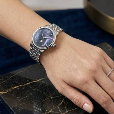 Slimline Ladies Moonphase Watch FC-206MPBD1S6B - Frédérique Constant