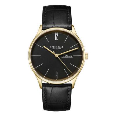 Montre Berlin Piano Black Gold S01-BE04-HE03 - Sternglas